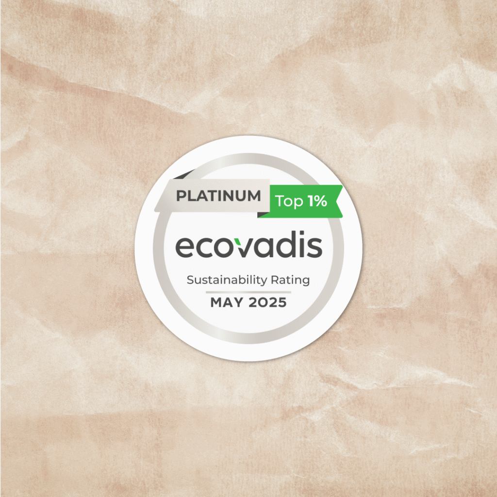 Optineris – Ecovadis platinium 2025 certification RSE