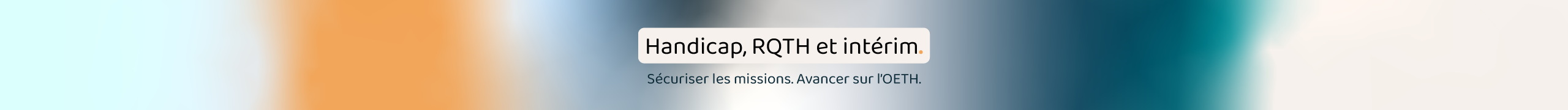Bandeau de page Optineris sur l’accompagnement des entreprises pour le handicap/RQTH en intérim et l’OETH