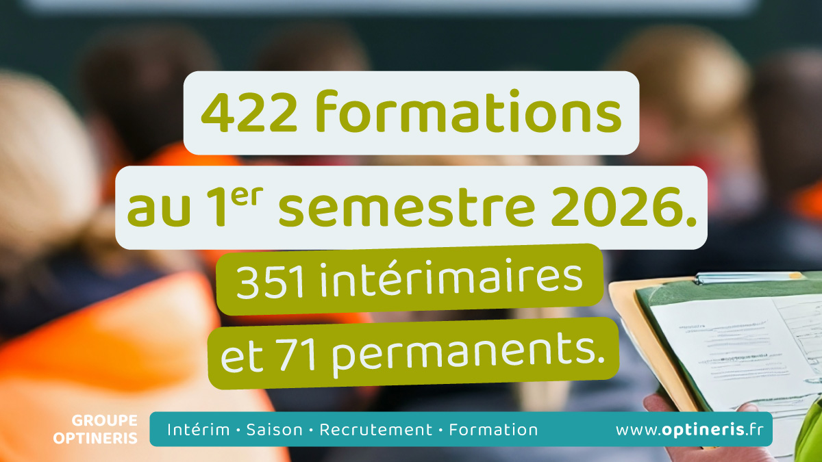 422 collaborateurs accompagnés au premier semestre 2026